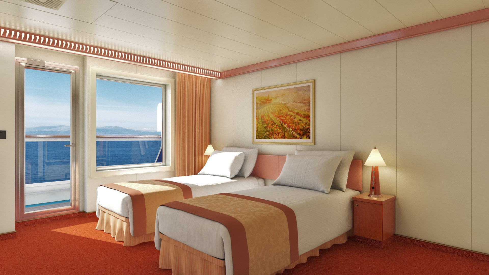 MyCruise Carnival Pride Kahytter Balkon 9X1